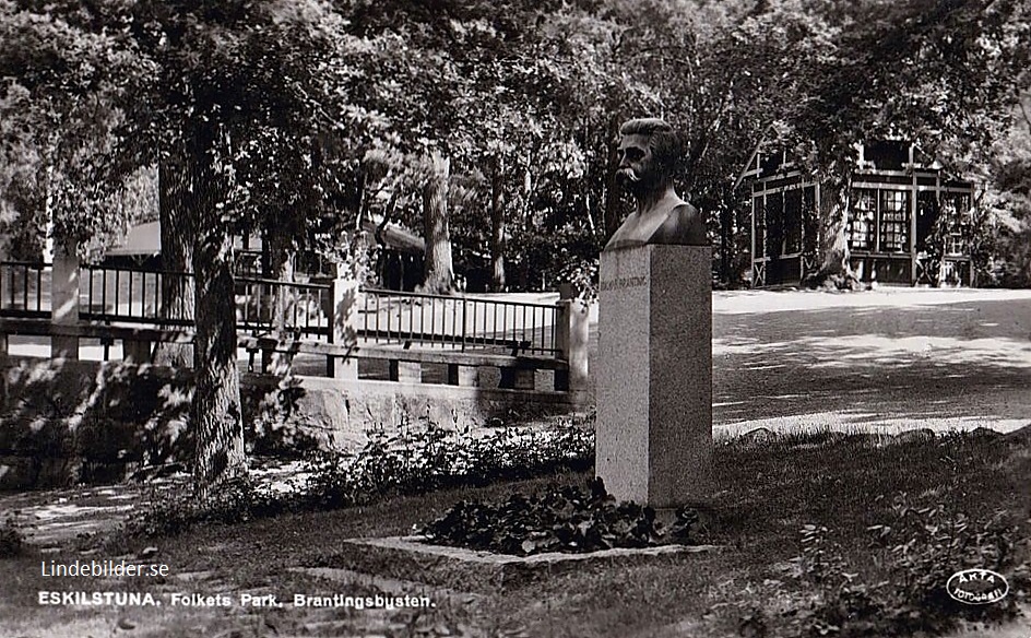 Eskilstuna, Folkets Park  Brantingbysten 1938