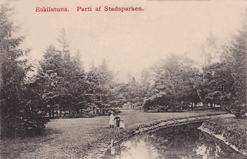 Eskilstuna, Parti af Stadsparken 1909