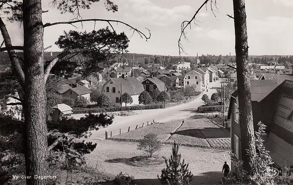 Vy över Degerfors 1940