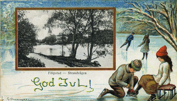 Filipstad Vykort  God Jul