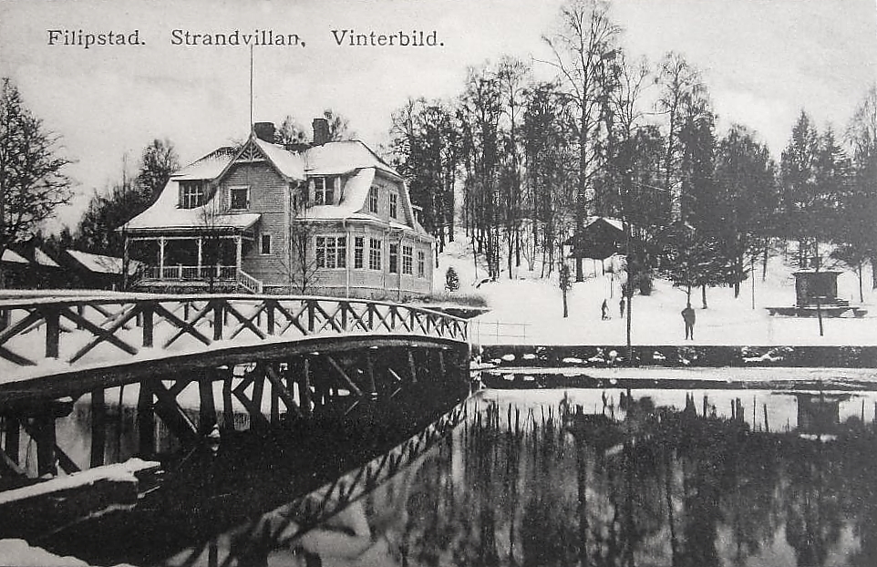 Filipstad, Strandvillan, Vinterbild