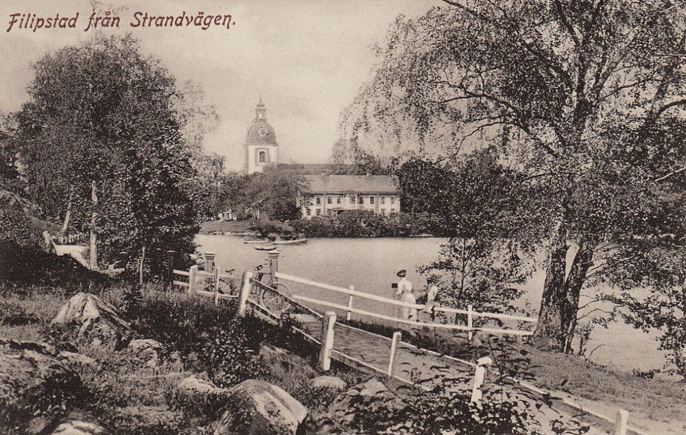 Filipstad från Strandvägen 1901