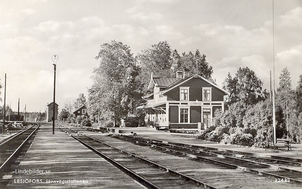 Filipstad. LESJÖFORS. Järnvägsstationen