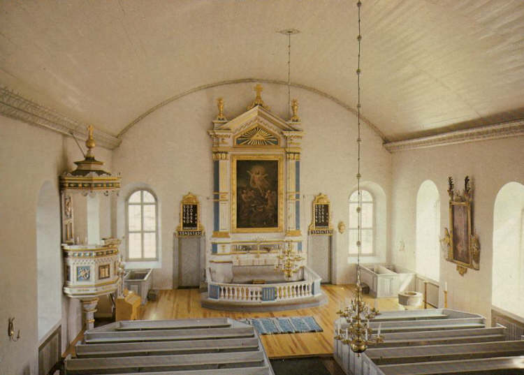 Öland, Löt Kyrka Interiör