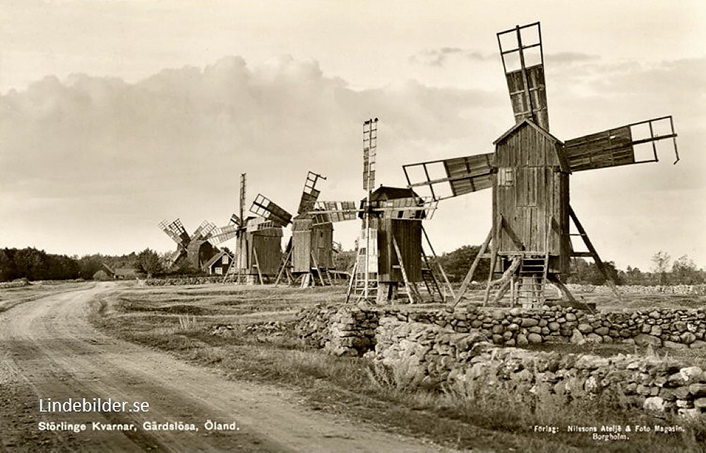 Störlinge Kvarnar. Gårdslösa, Öland