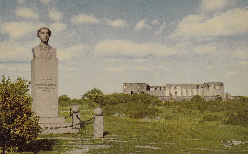 Öland, Borgholm Slottsruinen, Staty