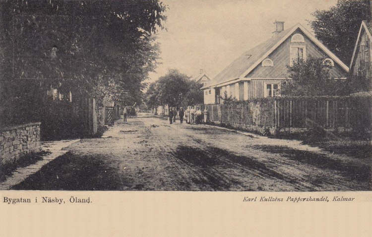 Öland, Bygatan i Näsby 1903