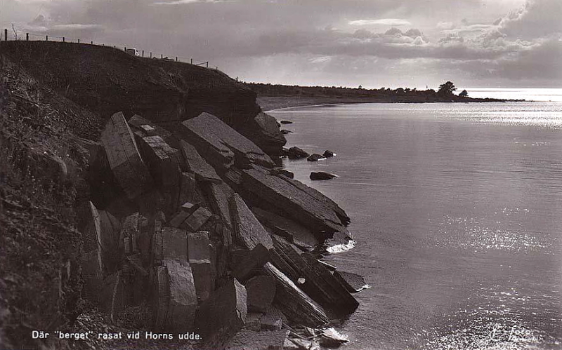 Öland, Där berget rasat vid Horns Udde 1953