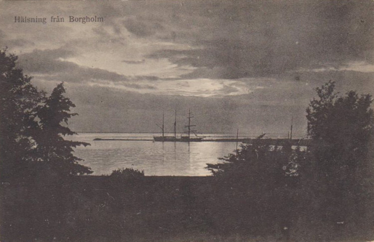 Öland, Hälsning från Borgholm  1916