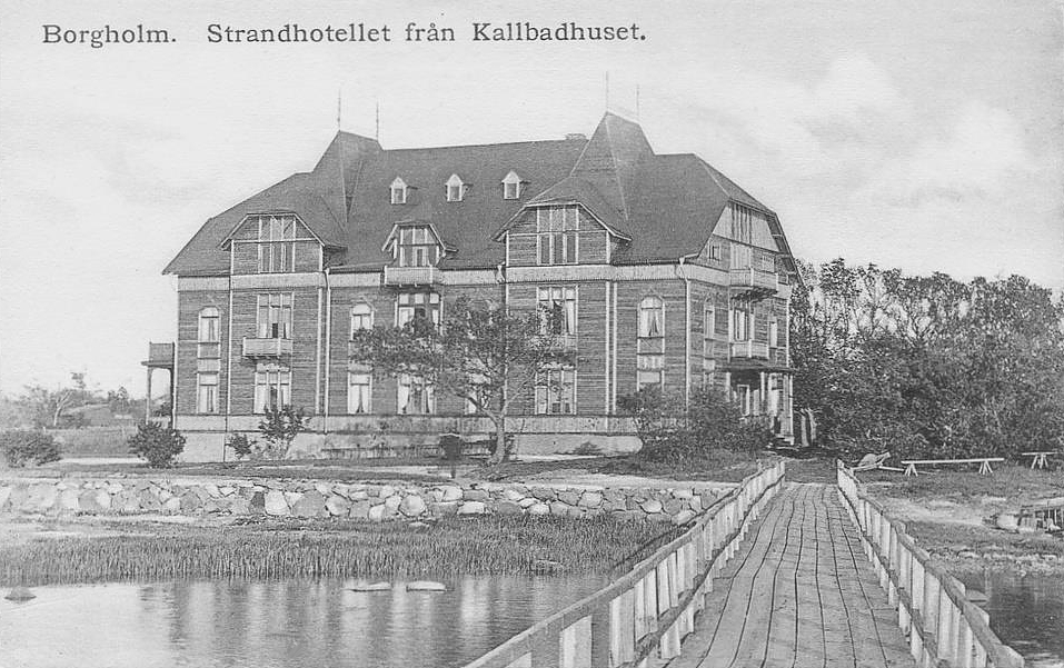 Öland, Borgholm, Strandhotellet från Kallbadhuset