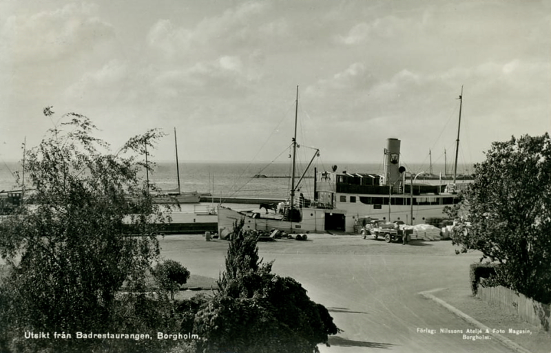 Öland, Borgholm Utsikt från Badrestaurangen 1948