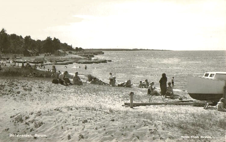 Öland, Byrum Badstrand 1955