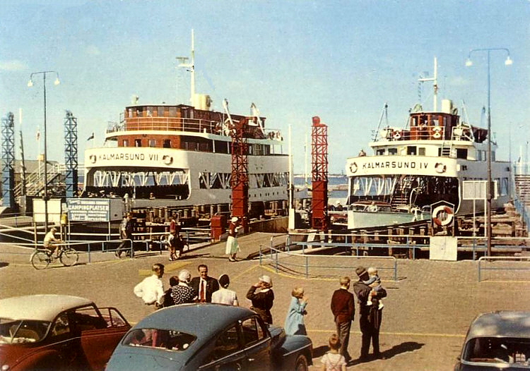 Öland, Färjestaden, Ölandsfärjor 1959