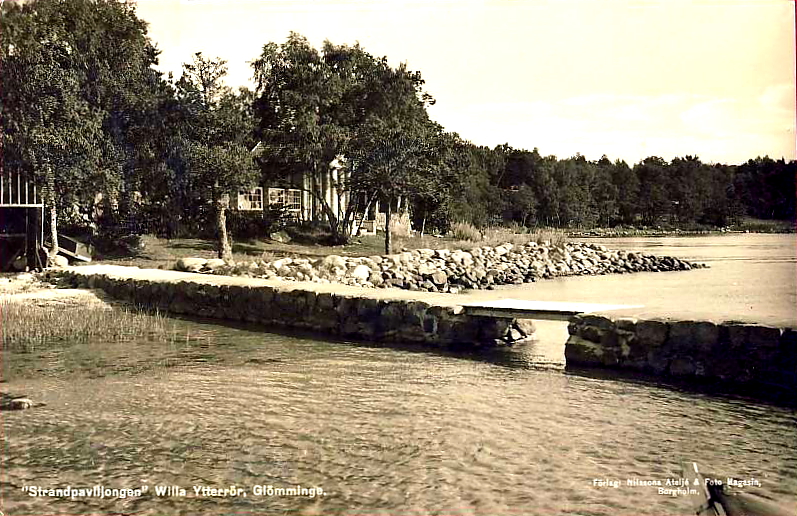 Öland, Strandpaviljongen Willa, Ytterrör, Glömminge