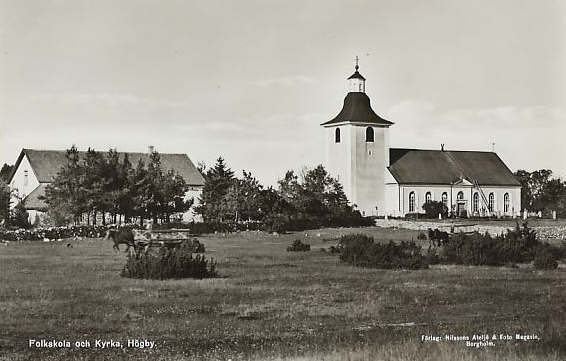 Öland, Högby Folkskola och Kyrka