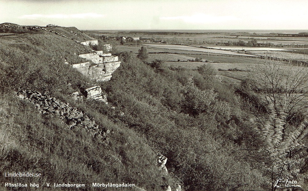 Öland, Rösslösa  hög, V Landsborgen, Mörbylångadalen 1958