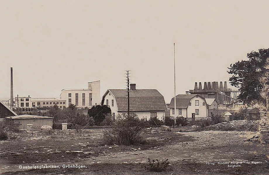 Öland, Mörbylånga, Grönhögen Gasbetongfabriken  1945