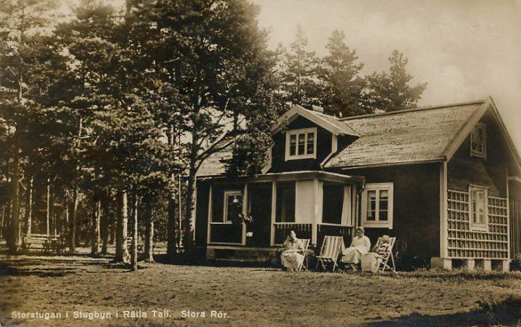 Storstugan i Stugbyn i Rälla Tall. Stora Rör 1908