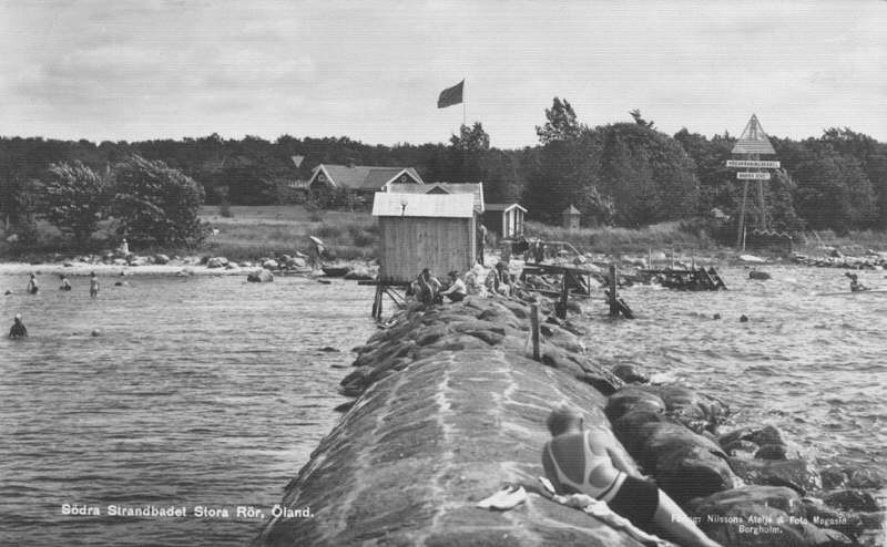 Södra Strandbadet, Stora Rör, Öland 1934