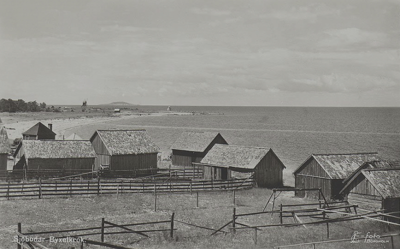 Öland, Byxelkrok Sjöbodar 1952