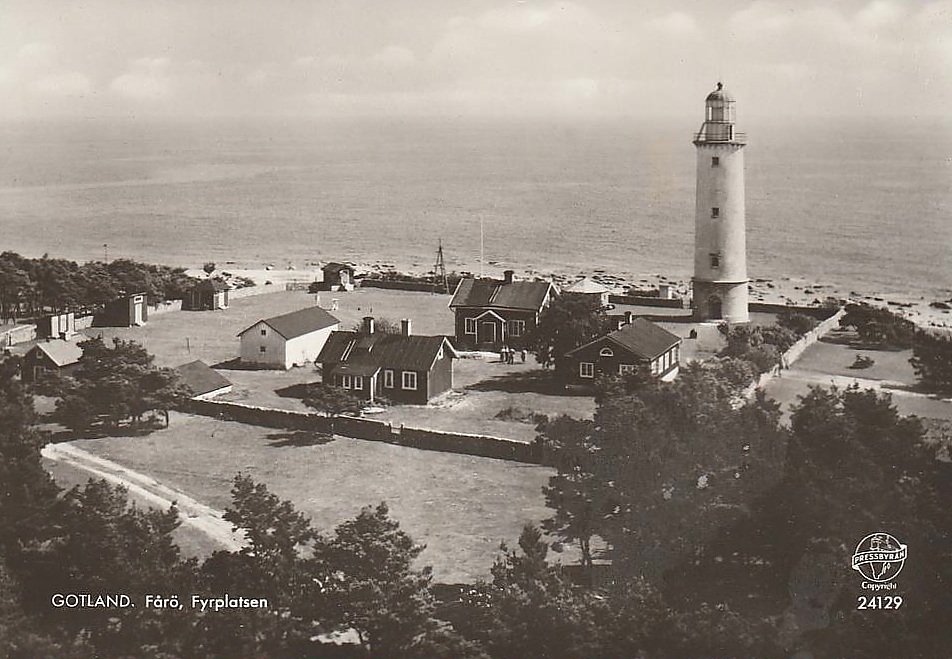 Gotland, Fårö Fyrplatsen 1957