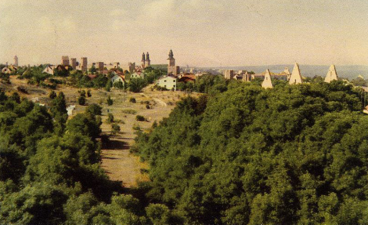 Gotland, Visby Galjbacken Utsikt från 1944