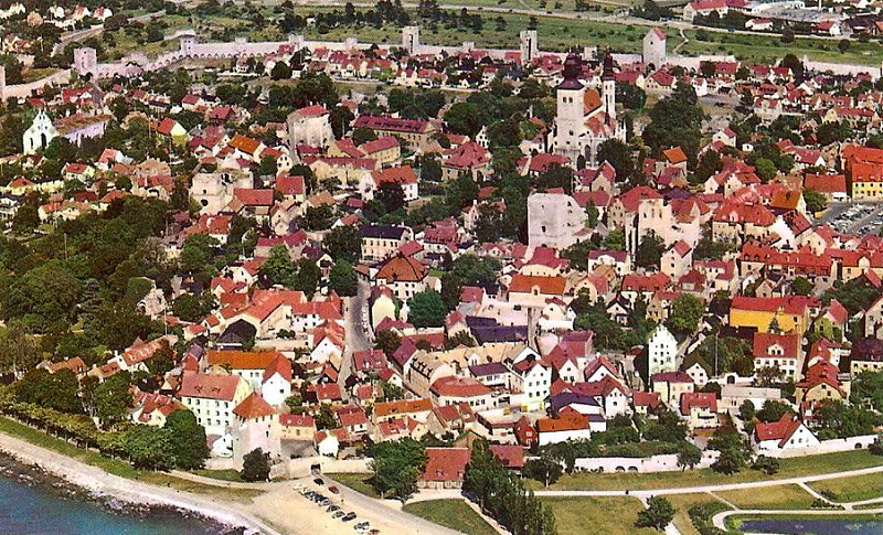Gotland, Visby, Flygfoto