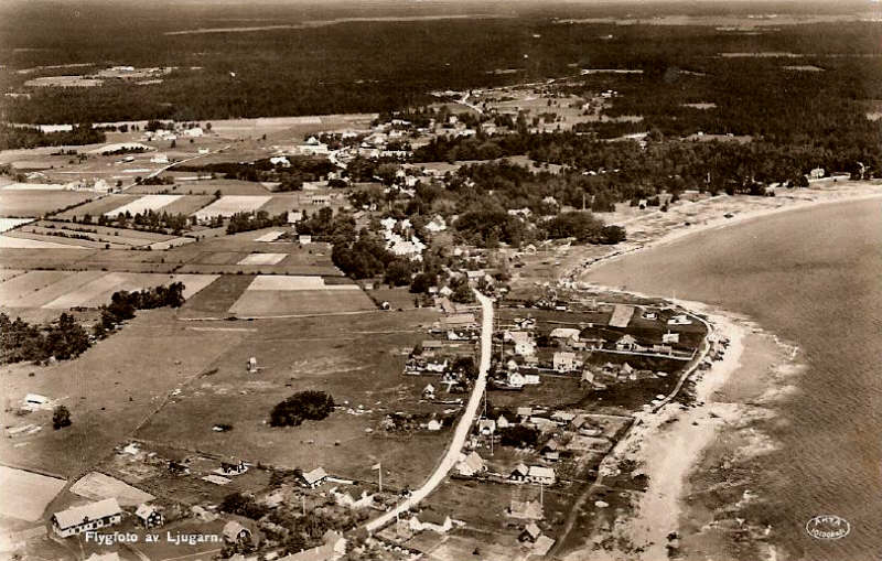 Gotland, Flygfoto av Ljugarn