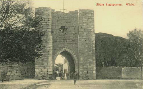 Gotland, Wisby, Södra Stadsporten 1919