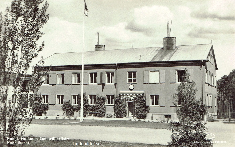 Kungl. Gotlands kustartillerikår, Kanslihuset  1949