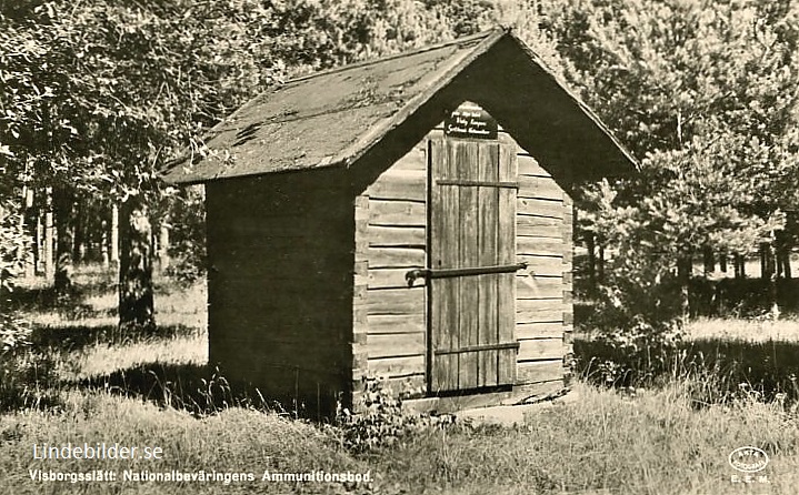 Gotland, Visborgslätt. Nationalbeväringens Ammunitionsbod 1949