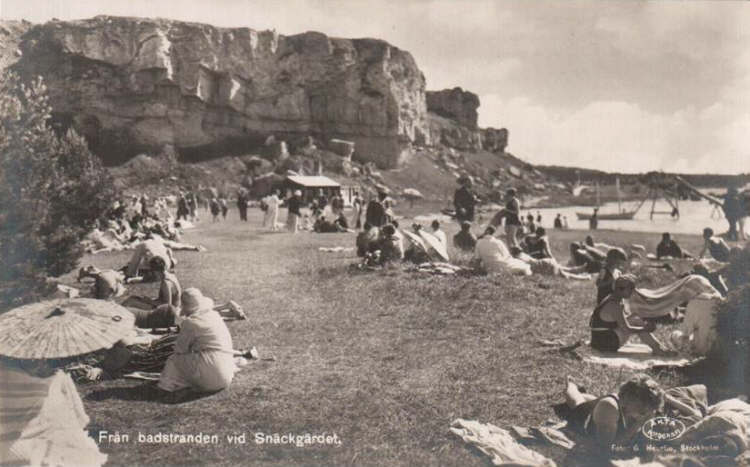 Gotland, Från Badstranden vid Snäckgärdet