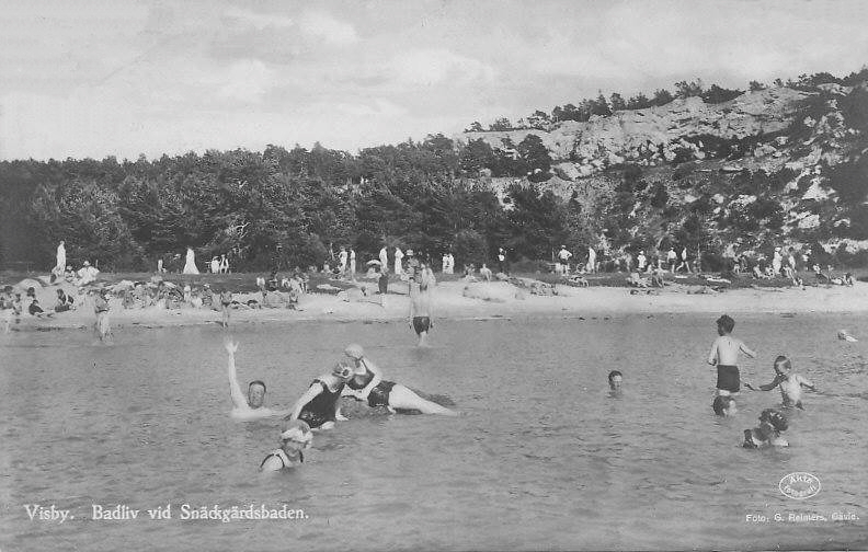 Gotland, Visby, Badliv vid Snäckgärdsbaden