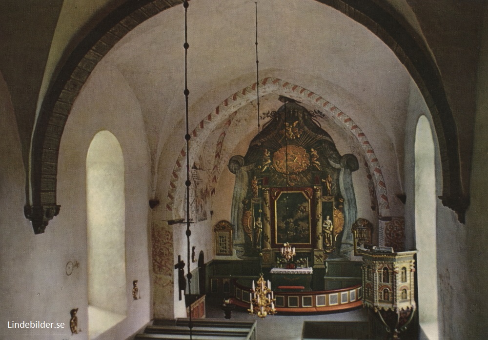 Öland, Gärdslösa Kyrka. Interiör