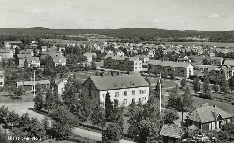 Utsikt över Nora 1960