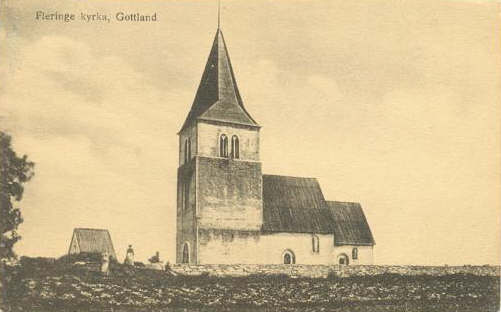 Gotland, Fleringe Kyrka 1929