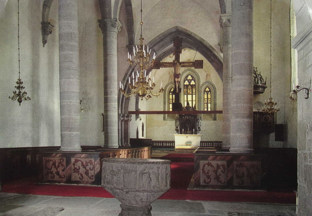 Gotland, Grötlingbo Kyrka, Interiör