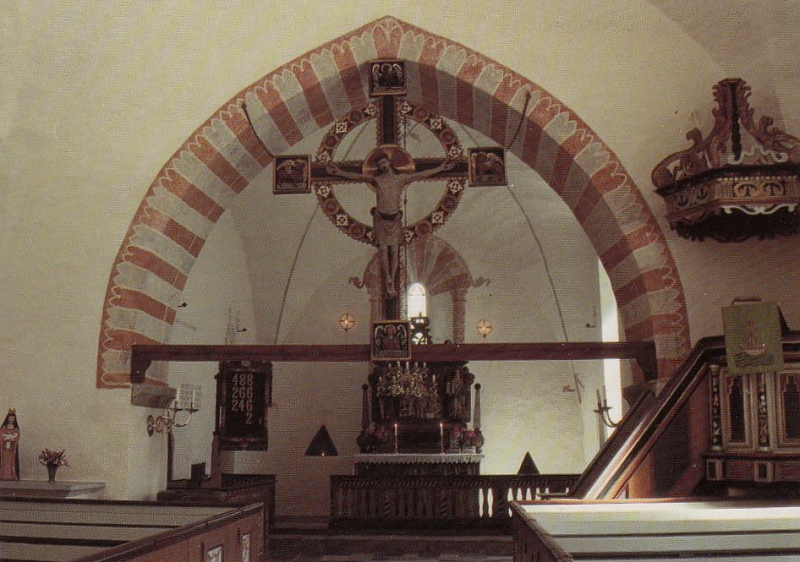 Gotland, Nes Kyrka, Interiör