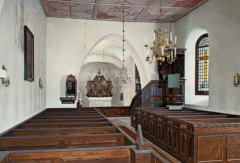 Gotland, Västerhejde Kyrka, Interiör