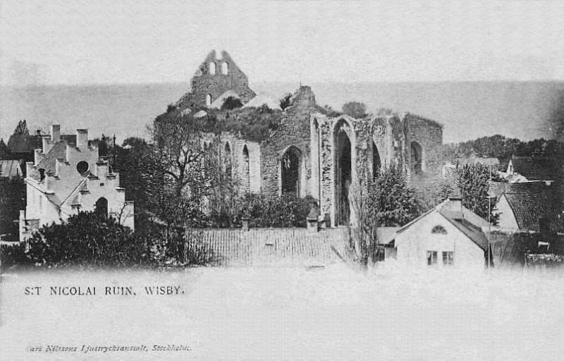 Gotland, St Nicolai Ruin 1902