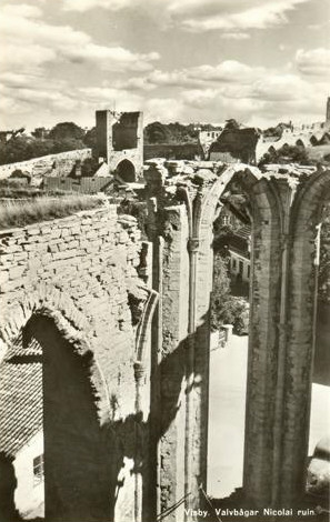 Gotland, Visby Valvbågar Nicolai Ruin