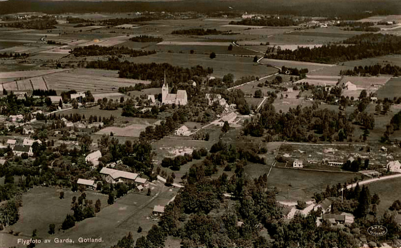 Gotland, Flygfoto av Garda