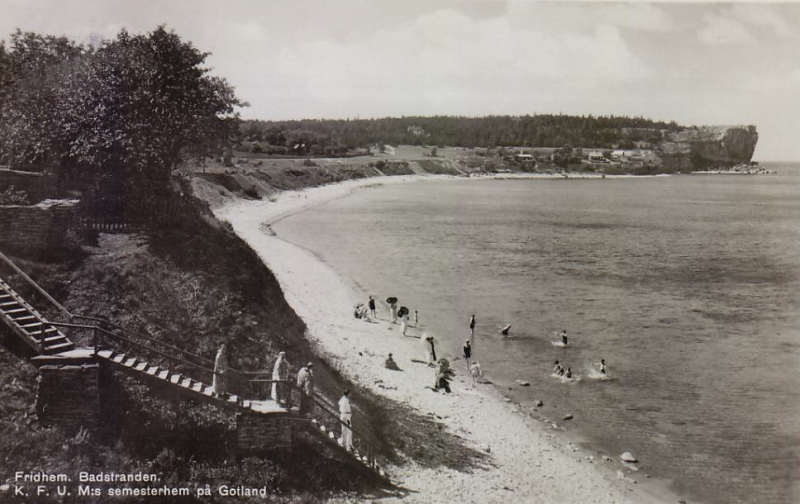 Gotland, Fridhem Badstranden, KFUM:s Semesterhem 1938