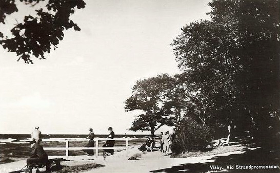 Gotland, Visby, vid strandpromenaden