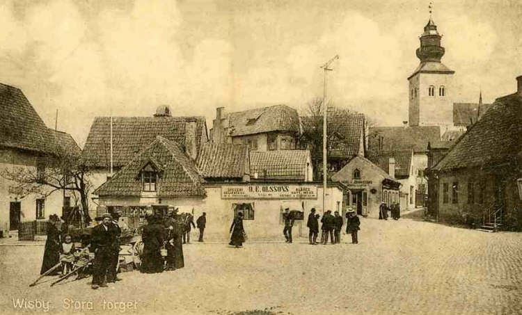 Gotland, Visby Stora Torget 1924