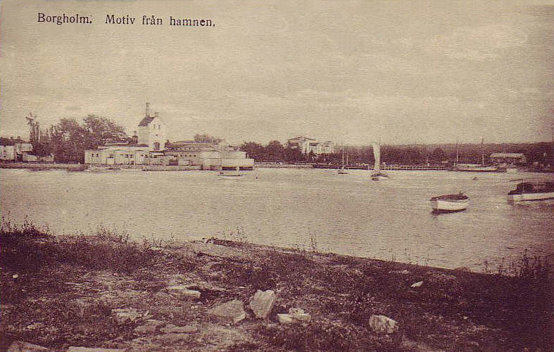 Öland, Borgholm, Motiv från Hamnen