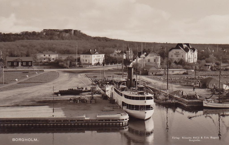 Öland, Borgholm Hamnen 1938