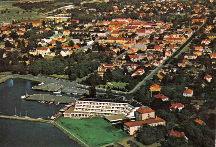 Öland, Borgholm Strandhotell, Flygfoto