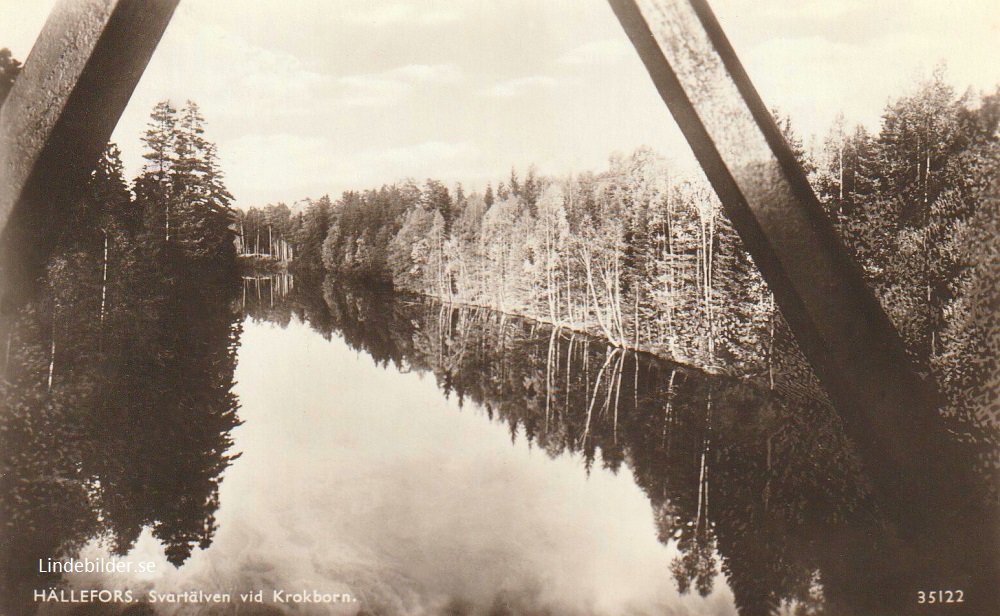 Hällefors, Svartälven vid Krokborn 1950