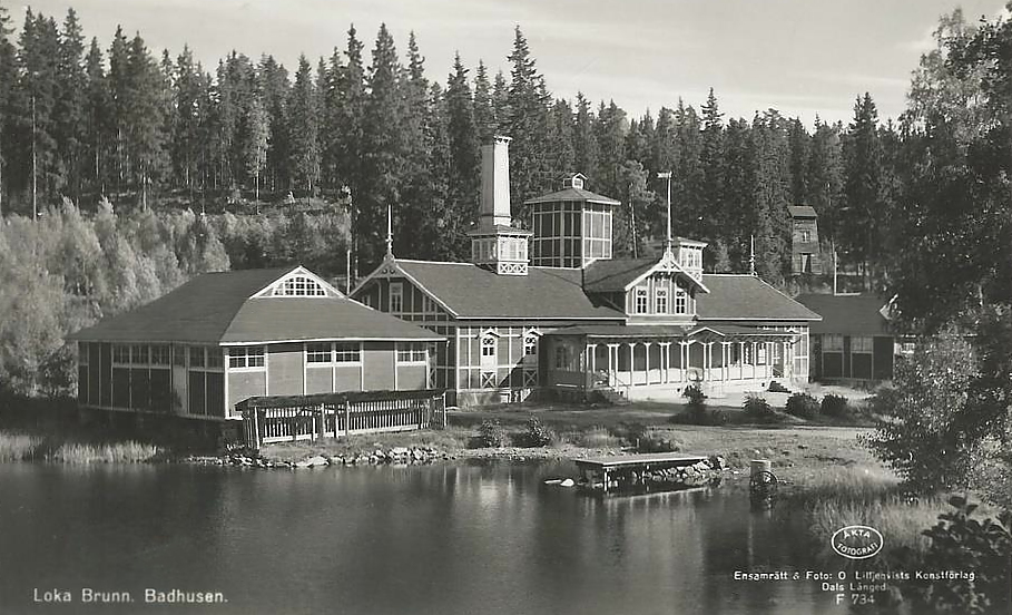 Hällefors, Loka Brunn Badhusen 1954